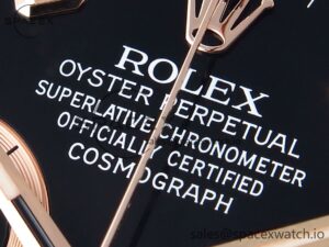 Rolex Daytona 116515 Clean 1:1 Best Edition Black Diamonds Dial on Oysterflex Strap SA4130 V2 - Image 9