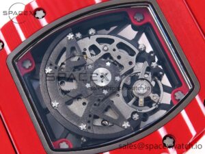 Richard Mille RM035 RED CARBON SONIC BEST EDITION SKELETON DIAL ON RED RUBBER STRAP CLONE RMUL2 - Image 17