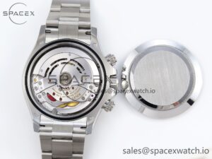 Rolex Daytona 116509 Clean 1:1 Best Edition 904L Stainless Steel Case Blue Chalcedony Dial Oysterflex Stainless Steel Strap A4130 - Image 18