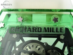 Richard Mille RM035 Green Transparent RMF Best Edition Skeleton Dial on Translucent Rubber Strap Clone RMUL2 - Image 17
