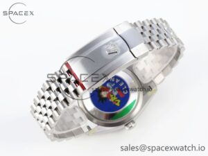 Rolex DateJust 36 126234 Clean 1:1 Best Edition 904L Steel Blue Textured Diamonds Dial on Jubilee Bracelet VR3235 - Image 15