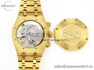 Audermars Piguet Royal Oak Chrono 26331 YG IPF 1:1 Best Edition Blue/YG Dial on YG Bracelet A7750 - Image 18
