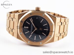 Audermars Piguet Royal Oak 39mm 15202 RG IPF 1:1 Best Edition Blue Textured Dial on RG Bracelet A2121 - Image 5