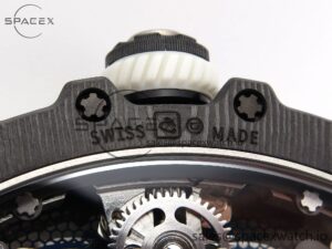 Richard Mille RM21-01 SS Tourbillon RMF Best Edition Skeleton Dial on White Rubber Strap - Image 21