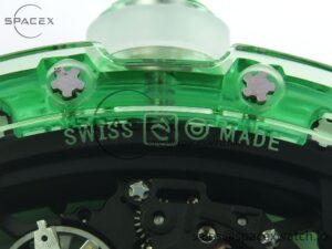 Richard Mille RM035 Green Transparent RMF Best Edition Skeleton Dial on Translucent Rubber Strap Clone RMUL2 - Image 18