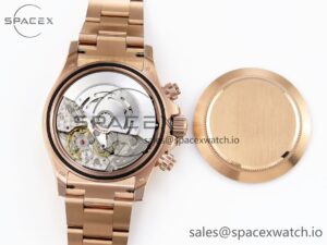 Rolex Daytona 116505 RG OMF Best Edition White Dial on RG Bracelet A7750 (Slim Movement) - Image 18