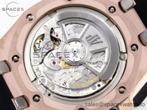 Audermars Piguet Royal Oak Offshore 44mm RG Black Ceramic Bezel APF 1:1 Best Edition Black/Silver Dial on Black Rubber Strap A4401 - Image 20