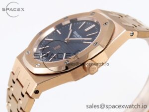 Audermars Piguet Royal Oak 39mm 15202 RG IPF 1:1 Best Edition Blue Textured Dial on RG Bracelet A2121 - Image 7