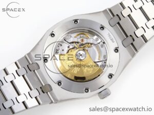Audermars Piguet Royal Oak 41mm Frosted SS APSF 1:1 Best Edition White Textured Dial on SS Bracelet SA3120 Super Clone - Image 17