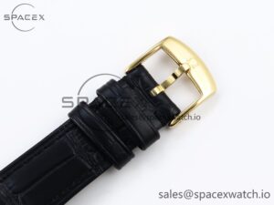 Omega De Ville Power Reserve YG MKF 1:1 Best Edition Black Dial on Black Leather Strap A8810 - Image 26