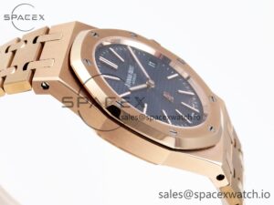 Audermars Piguet Royal Oak 39mm 15202 RG IPF 1:1 Best Edition Blue Textured Dial on RG Bracelet A2121 - Image 8