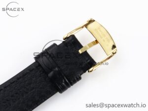 Omega De Ville Power Reserve YG MKF 1:1 Best Edition Black Dial on Black Leather Strap A8810 - Image 27