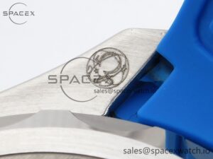 Omega SEAMASTER PLANET OCEAN 6000M ULTRA DEEP 45.5MM SS TF 1:1 BEST EDITION BLUE DIAL BLACK BEZEL ON RUBBER STRAP A2824 - Image 21
