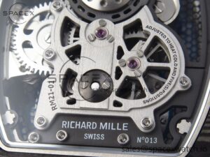 Richard Mille RM21-01 SS Tourbillon RMF Best Edition Skeleton Dial on White Rubber Strap - Image 24