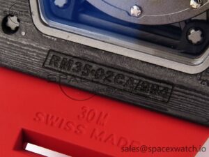 Richard Mille RM035 Black Carbon t+ Best Edition Skeleton Dial on Red Rubber Strap Clone RMUL2 - Image 22