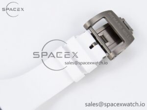 Richard Mille RM055 Transparent SONIC Best Edition Skeleton Blue Dial on White Nylon Strap Clone RMUL2 - Image 22