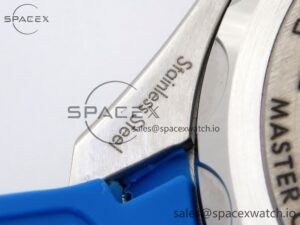 Omega SEAMASTER PLANET OCEAN 6000M ULTRA DEEP 45.5MM SS TF 1:1 BEST EDITION BLUE DIAL BLACK BEZEL ON RUBBER STRAP A2824 - Image 22