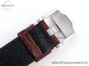 AUDEMARS PIGUET ROYAL OAK OFFSHORE 42MM SAFARI SS APF 1:1 BEST EDITION WHITE DIAL ON BROWN LEATHER STRAP A7750 - Image 27