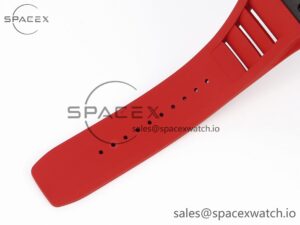 Richard Mille RM035 Black Carbon t+ Best Edition Skeleton Dial on Red Rubber Strap Clone RMUL2 - Image 23