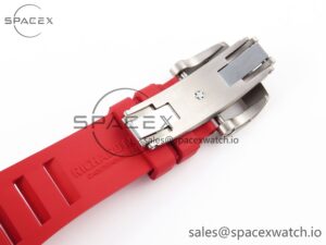 Richard Mille RM035 RED CARBON SONIC BEST EDITION SKELETON DIAL ON RED RUBBER STRAP CLONE RMUL2 - Image 24