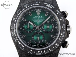 Rolex Daytona DIW Carbon/SS Case and Bezel DIWF Edition Green Dial on Black Nylon Strap A7750 - Image 2