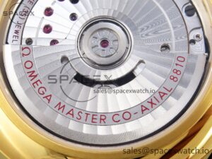 Omega De Ville Power Reserve YG MKF 1:1 Best Edition Black Dial on Black Leather Strap A8810 - Image 19