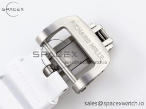 Richard Mille RM21-01 SS Tourbillon RMF Best Edition Skeleton Dial on White Rubber Strap - Image 26