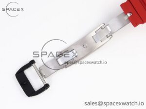 Richard Mille RM035 Black Carbon t+ Best Edition Skeleton Dial on Red Rubber Strap Clone RMUL2 - Image 28