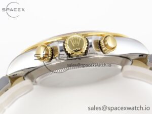Rolex Daytona 116503 Clean 1:1 Best Edition White Dial Arabic Markers on SS/YG Bracelet SA4130 V2 - Image 15