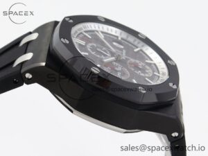 Audermars Piguet Royal Oak Offshore 44mm Black Ceramic APF 1:1 Best Edition Gray Dial on Black Rubber Strap A3126 - Image 8
