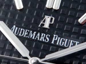 Audermars Piguet Royal Oak 41mm Frosted SS APSF 1:1 Best Edition Black Textured Dial on SS Bracelet SA3120 Super Clone - Image 9
