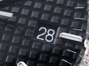 Audermars Piguet Royal Oak 41mm Frosted SS APSF 1:1 Best Edition Black Textured Dial on SS Bracelet SA3120 Super Clone - Image 11
