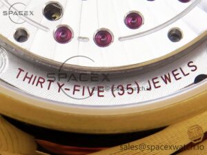 Omega De Ville Date YG MKF 1:1 Best Edition White Textured Dial Roman Marker on Brown Leather Strap A8800 - Image 19