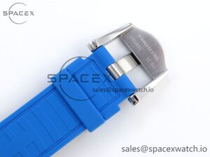 Omega SEAMASTER PLANET OCEAN 6000M ULTRA DEEP 45.5MM SS TF 1:1 BEST EDITION BLUE DIAL BLACK BEZEL ON RUBBER STRAP A2824 - Image 26