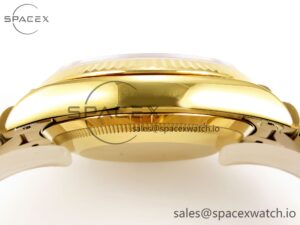 Rolex DayDate 36mm YG/YG Pres Orange Gradient Dial RAF A2834 - Image 12