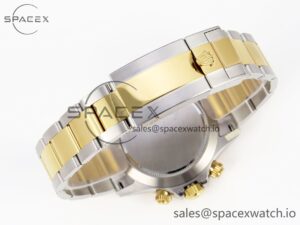Rolex Daytona 116503 Clean 1:1 Best Edition White Dial Arabic Markers on SS/YG Bracelet SA4130 V2 - Image 16