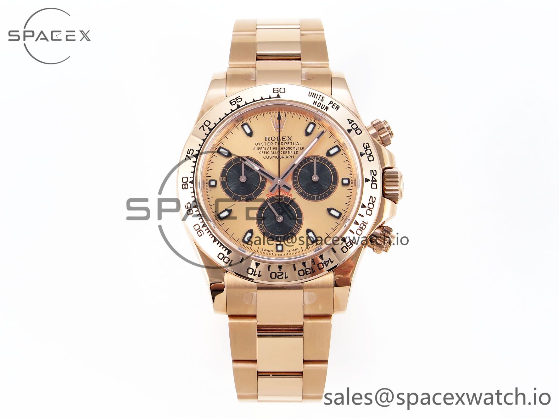 IMG_0039 Rolex Daytona 116505 KING 1:1 Best Edition RG/Black Dial on RG Bracelet SA4130 - Image 1