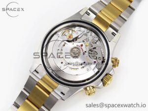 Rolex Daytona 116503 Clean 1:1 Best Edition White Dial Arabic Markers on SS/YG Bracelet SA4130 V2 - Image 18