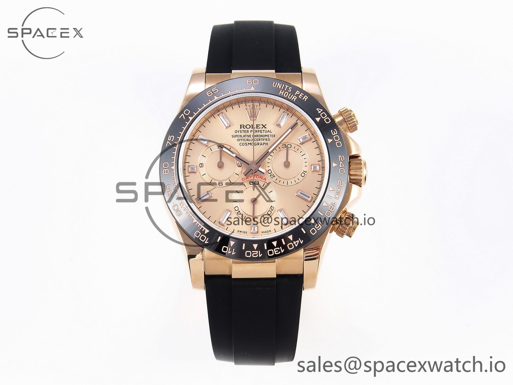 IMG_0042 Rolex Daytona 116515 BTF 1:1 Best Edition Black Diamonds Dial on Oysterflex Strap SA4130 V2 - Image 1