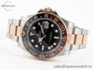 Rolex GMT-Master II 126711 CHNR Black/Brown Ceramic Clean Factory Best Edition on SS/RG Bracelet DD3285 CHS - Image 5