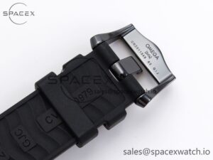 Omega SEAMASTER 300M 43.5MM BLACK CERAMIC VSF 1:1 BEST EDITION BLACK DIAL ON BLACK RUBBER STRAP A8806 - Image 29