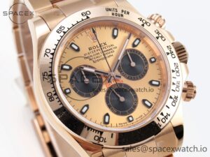 Rolex Daytona 116505 KING 1:1 Best Edition RG/Black Dial on RG Bracelet SA4130 - Image 3