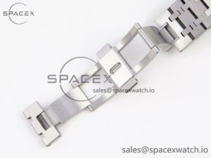 Audermars Piguet Royal Oak 41mm Frosted SS APSF 1:1 Best Edition Black Textured Dial on SS Bracelet SA3120 Super Clone - Image 26