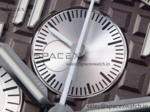 AUDEMARS PIGUET ROYAL OAK OFFSHORE 42MM SS APF 1:1 BEST EDITION BROWN DIAL CERAMIC BEZEL ON GRAY RUBBER STRAP A3126 - Image 9