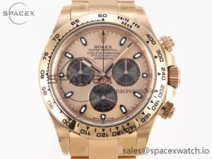 Rolex Daytona 116505 Clean 1:1 Best Edition RG Dial Black Markers on RG Bracelet SA4130 V2 - Image 2