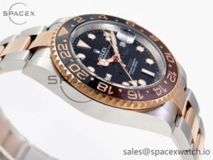 Rolex GMT-Master II 126711 CHNR Black/Brown Ceramic Clean Factory Best Edition on SS/RG Bracelet DD3285 CHS - Image 7
