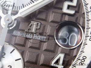 AUDEMARS PIGUET ROYAL OAK OFFSHORE 42MM SS APF 1:1 BEST EDITION BROWN DIAL CERAMIC BEZEL ON GRAY RUBBER STRAP A3126 - Image 10
