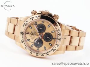 Rolex Daytona 116505 KING 1:1 Best Edition RG/Black Dial on RG Bracelet SA4130 - Image 5