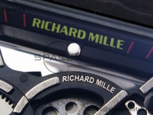Richard Mille RM035 BLACK CARBON SONIC BEST EDITION SKELETON DIAL ON BLACK RUBBER STRAP CLONE RMUL2 - Image 9