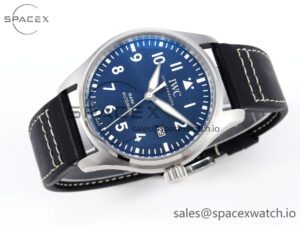 Iwc Pilot Mark XX IW328203 ZF 1:1 Best Edition Blue Dial on Dark Blue Leather Strap A32111 - Image 6